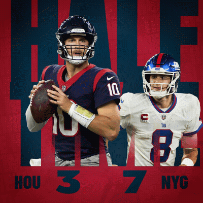 Two Football Players Hou 3 7 Nyc Red Blue GIF