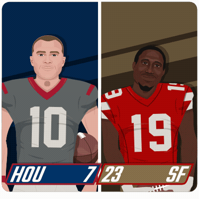 Two Football Players Number 10 And 19 GIF