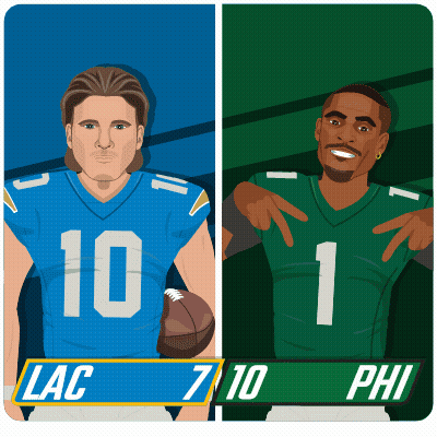 Two Football Players Numbers 10 And 1 GIF