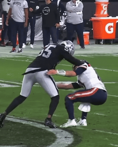 Two Football Players One Wearing Number 6 GIF