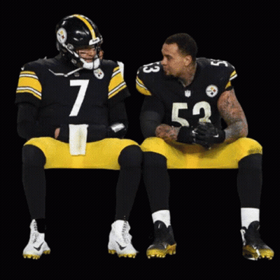 Two Football Players Roethlisberger Jersey GIF