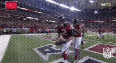 Two Football Players Running With Number 2 GIF