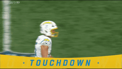 Two Football Players Saying Touchdown GIF