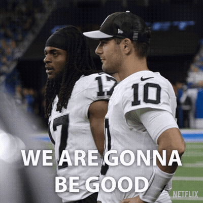 Two Football Players We Are Gonna Be Good GIF