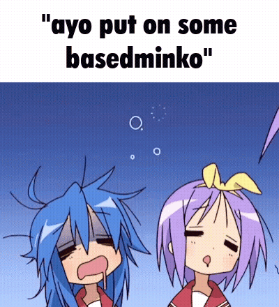 Two Girls Ayo Put On Some Basedminko GIF