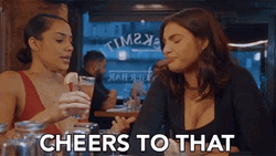 Two Girls Cheers GIF