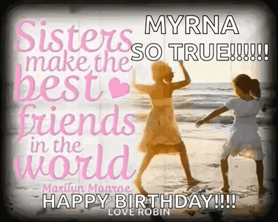 Two Girls Dancing On Beach Sisters Make Best Friends GIF