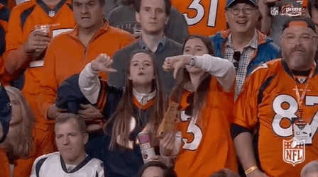 Two Girls Giving Booo To The Crowd GIF