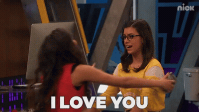 Two Girls Hugging I Love You GIF