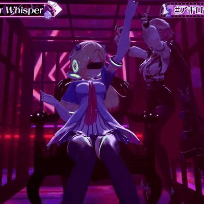 Two Girls In Cage With Whisper Sign GIF