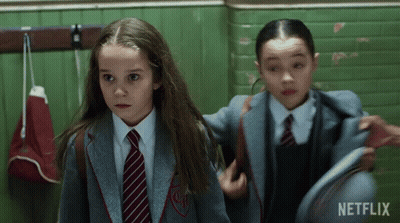 Two Girls In School Uniforms GIF