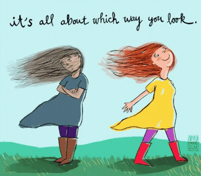 Two Girls It's All About Which Way You Look GIF