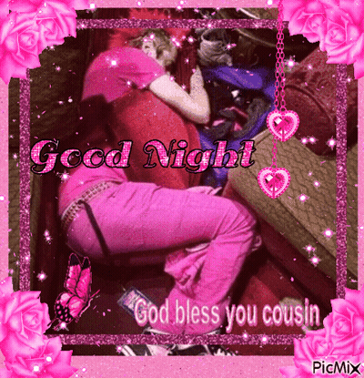 Two Girls Laying On Bed God Bless You Cousin GIF