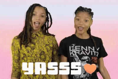Two Girls Next To Each Other Yasss GIF
