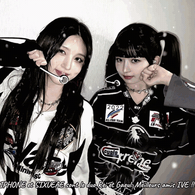 Two Girls Posing One In Supreme Shirt GIF