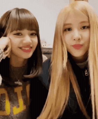 Two Girls Smiling At Camera GIF