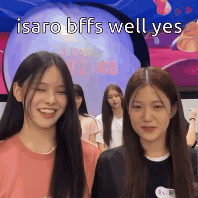 Two Girls Smiling Isaro BFFs Well Yes GIF