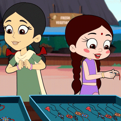 Two Girls Standing In Front Of Fresh Vegetable Sign GIF