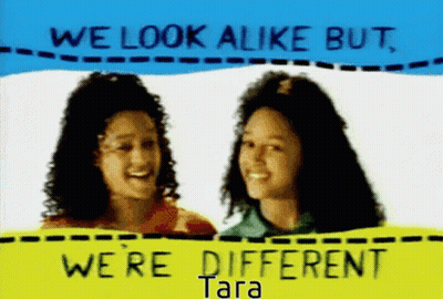 Two Girls We Look Alike But We Are Different Tara GIF