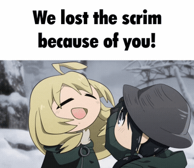 Two Girls We Lost The Scrim Because Of You GIF