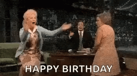 Two Grannies Happy 65Th Birthday Dance GIF