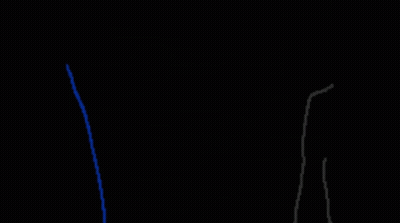 Two Hands Holding Each Other Blue String Pixel Art GIF