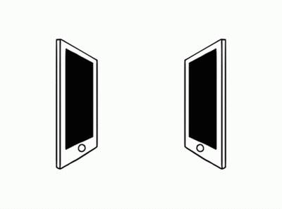 Two Hands Shaking Through Cell Phone GIF