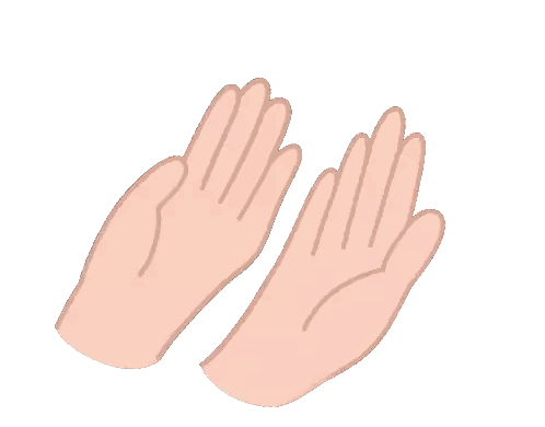 Two Hands With Sparkles Sticker