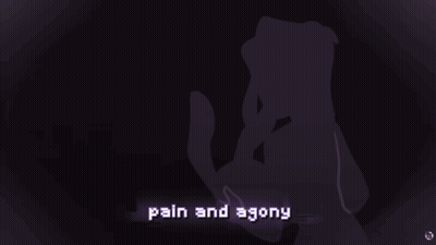 Two Heart Buttons Saying Dear Agony My Beloved And Just Let Go Of Me GIF