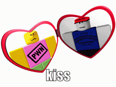 Two Heart Shaped Mirrors With Pwn GIF