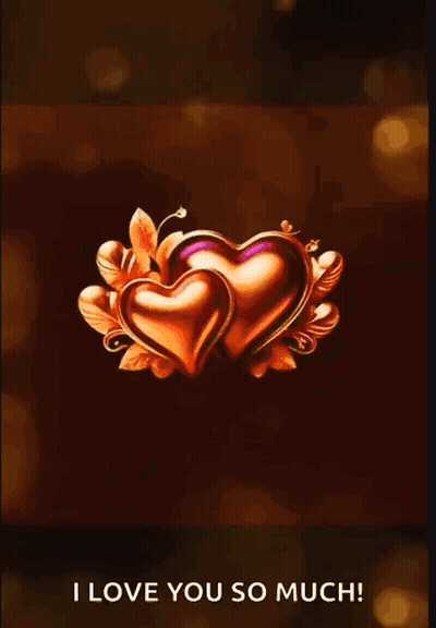 Two Hearts I Love You So Much GIF