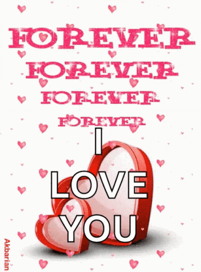 Two Hearts Saying Forever GIF