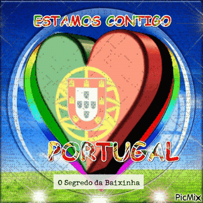 Two Hearts With Portugal GIF
