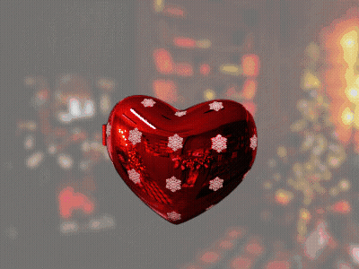 Two Hearts With The Words Festive Minigames Written On Them GIF