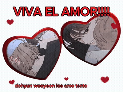 Two Hearts With Viva El Amor GIF