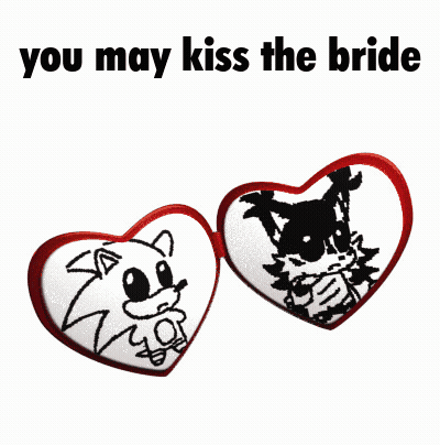 Two Hearts You May Kiss The Bride GIF