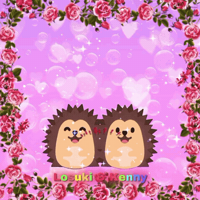 Two Hedgehogs Losuki And Kenny GIF