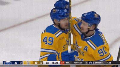 Two Hockey Players 49 And 91 GIF
