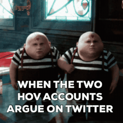 Two Hov Accounts Argue On Twitter Poster GIF