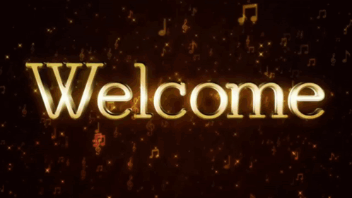 Two Hummingbirds Are Flying Around A Welcome Sign GIF