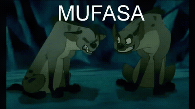 Two Hyenas Saying Mufasaa Otra Vez GIF