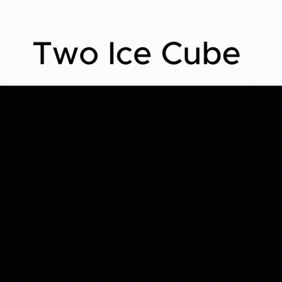 Two Ice Cubes Side By Side GIF