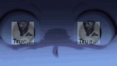 Two Images Of A Man With The Words True On The Bottom GIF