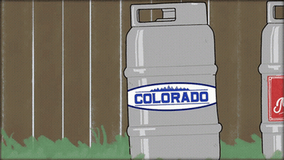 Two Kegs One Says Colorado GIF