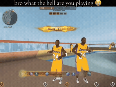 Two Lakers Players Playing Video Game GIF