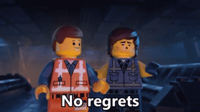 Two Lego Figures No Regrets GIF