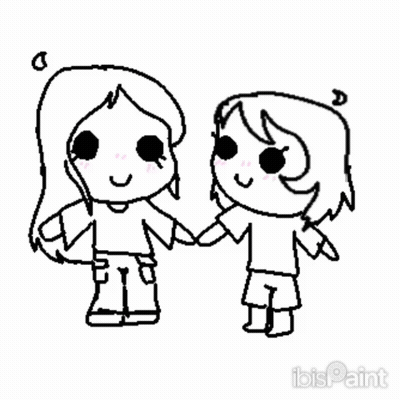 Two Little Girls Holding Hands GIF