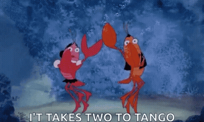 Two Lobsters Dancing It Takes Two To Tango GIF