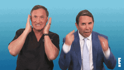 Two Man Ear Plugs Their Ears Together GIF