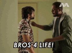 Two Man Hugging Love You Man GIF